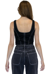 Denim Corset Top