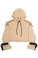 Cropped Buckle Hoodie