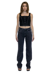 Pleated Baggy Jean